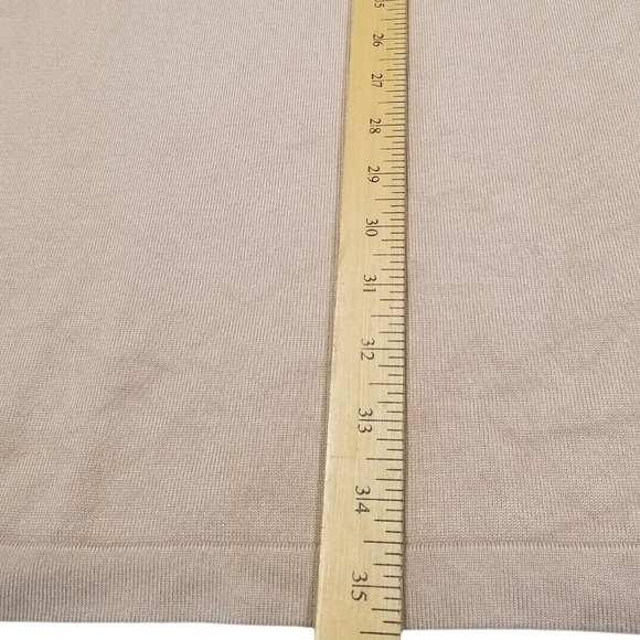 Allison Brittney Women S Striped Knit Sweater Dress Midi Tan Black Y2K 90s - Picture 5 of 8